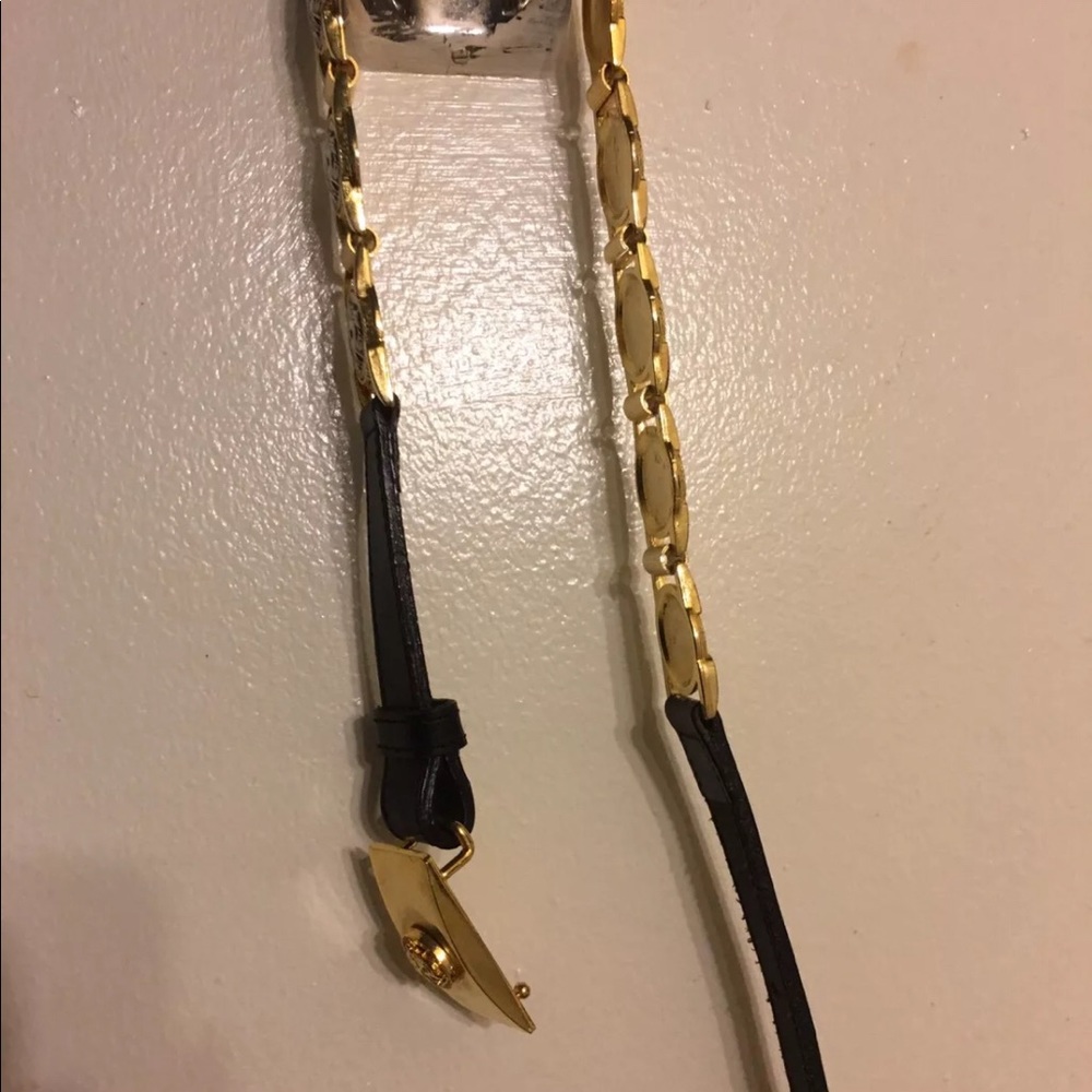 Versace belt pre pass gold silver leather 26-28 - Picture 7 of 7